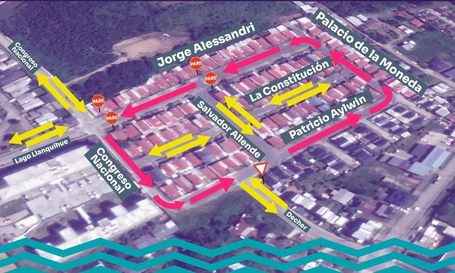 Desde el lunes 13 de noviembre cambiará sentido del tránsito en calles de Villa Los Presidentes