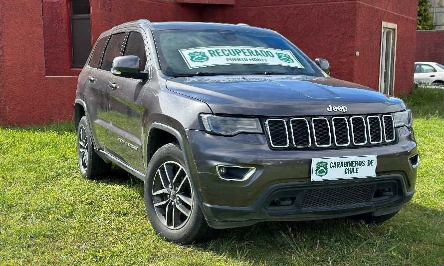 Carabineros recupera auto robado: conductor portaba arma semiautomática