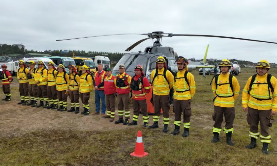 Temporada de incendios forestales: región de Los Lagos contará con 24 brigadas y 3 helicópteros