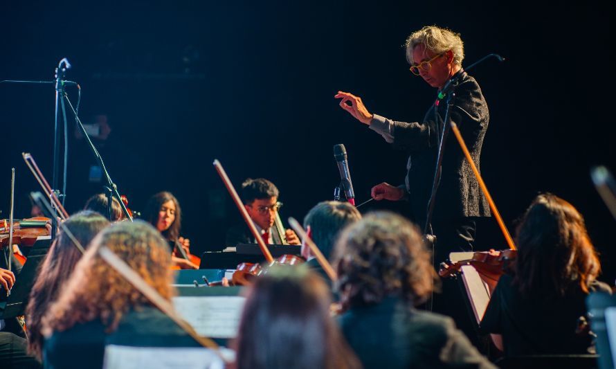 Más de 200 jóvenes del sur de Chile dan vida al Encuentro Macrozonal de Orquestas Juveniles en el Teatro del Lago