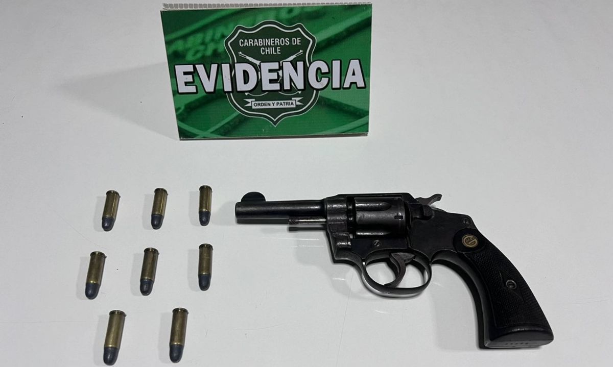 Carabineros detiene a sujeto por VIF y porte de arma