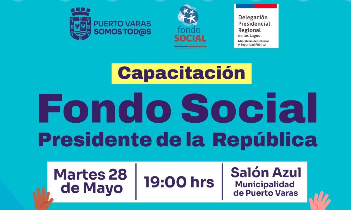 En Puerto Varas se realizará capacitación para postular al Fondo Social Presidente de la República