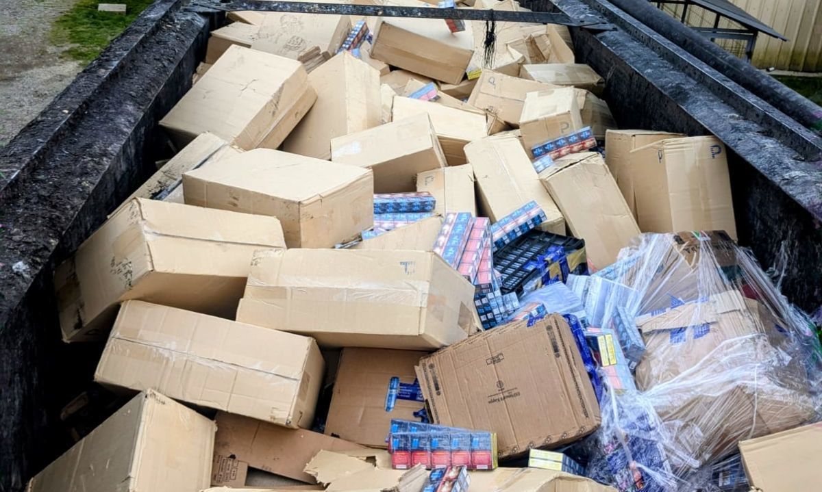 Aduana de Osorno destruye más de 10 toneladas de cigarrillos de contrabando