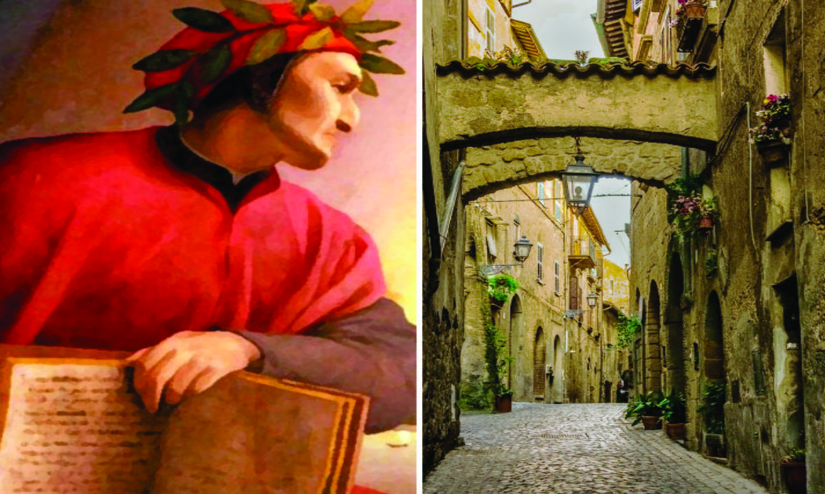 DANTE ALIGHIERI invita a leer hoy, de acuerdo a la trama de lo tratado aquí. ORVIETTO en Italia, el otro ambiente, lejos del mundo. (Fotos Redes)