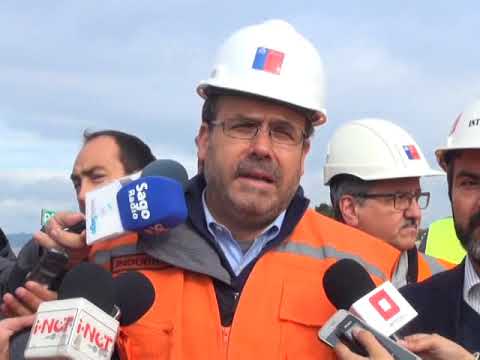 Un 65% de avance presentan las obras de la doble vía a Pelluco