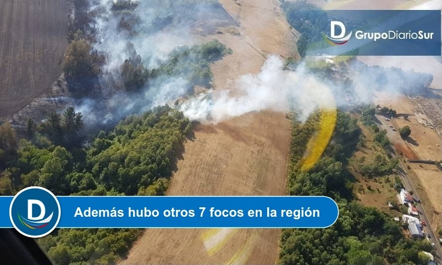 Quema ilegal de desechos agrícolas causó incendio en Río Negro 