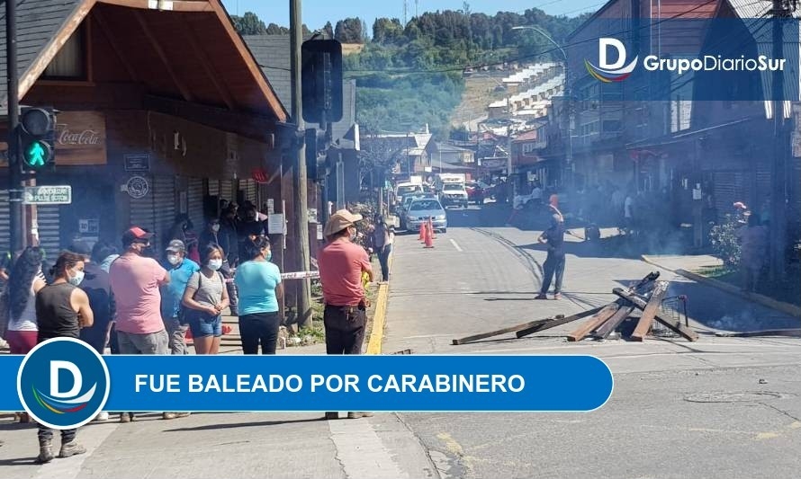 Reportan graves incidentes en Panguipulli tras muerte de malabarista 