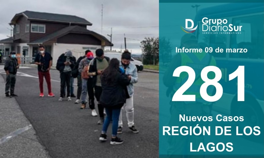 Región de Los Lagos registra leve descenso en casos activos: 2.002 este martes