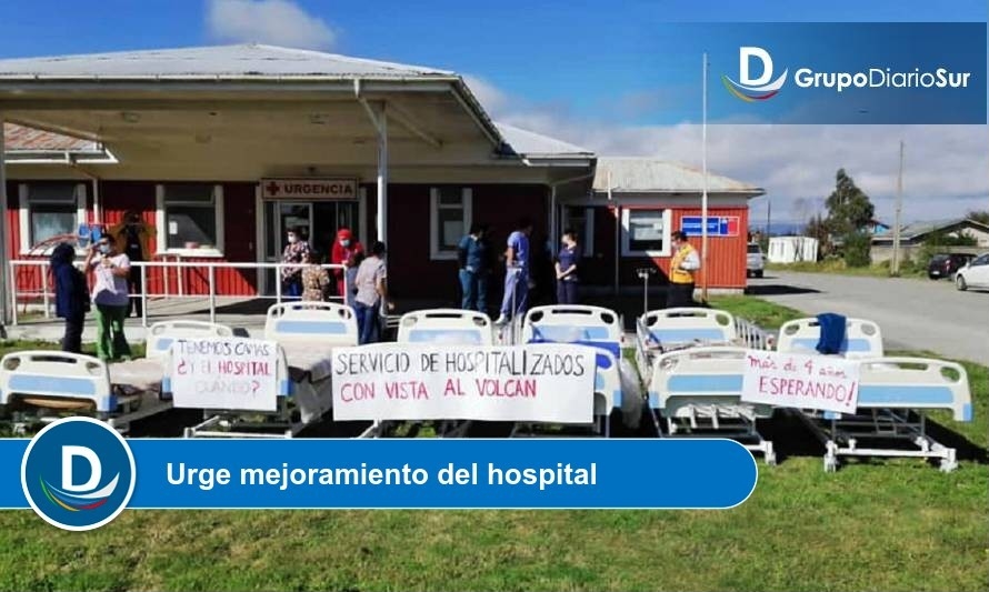 Insólita protesta en Chaitén: Llegaron camas para hospitalizados pero no hay dónde instalarlas