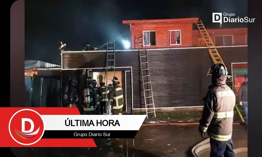 Tragedia en Osorno: tres víctimas fatales dejó incendio en sector Quinto Centenario