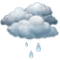 Cielos cubiertos con lluvia debil